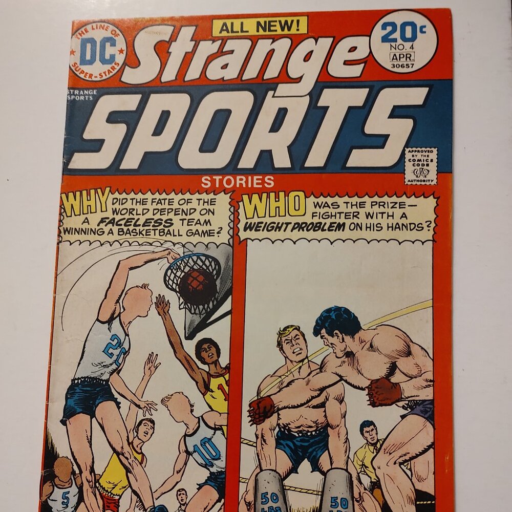 STRANGE SPORT STORIES # 4 Cover by Nick Cardy